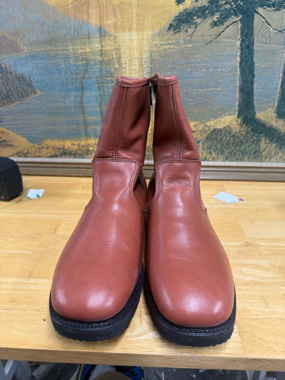Dexter 731134 Men's Chukka Zip Boots in Reddish Brown, Sherpa lined, size 11M